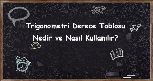 Trigonometri Derece Tablosu Nedir ve Nasıl Kullanılır?